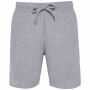 Duurzame fleece short voor heren oxford grey XS