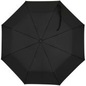 Aaron 23'' opvouwbare handparaplu - Zwart