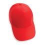Impact AWARE™ 5 panel 280gr recycled katoenen cap, rood