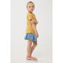 IQONIQ Koli kids lichtgewicht gerecycled katoen t-shirt, ochre yellow (1112)