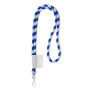 Polyester 2-kleurige koord-lanyard met full color label