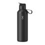 Ocean Bottle Peak GO 710 ml gerecyclede roestvrijstalen waterfles - Obsidiaan zwart
