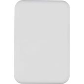 Gerecycled ABS draadloze powerbank Miren zwart