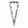 Polyester keycord met gesublimeerde satijnen overlay