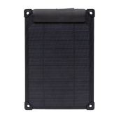 Solarpulse gerecycled plastic draagbaar solar panel 5W, zwart