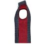 Ladies' Knitted Hybrid Vest red melange/anthracite melange XS