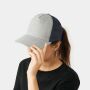 5-Panel-Cap CASUAL FIT blauw, grijs
