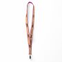 Zeefdruk lanyard van kurk en polyester Zeefdruk lanyard van kurk en polyester