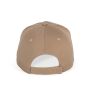 Contrasterende sandwichpet 6 panelen Oeko-Tex Camel/Black one size