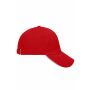 5 Panel Sandwich Cap red/white one size