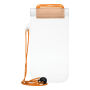 Transparant spatwaterdicht telefoontasje SMART SPLASH oranje