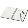 Slate A5 reusable hard cover notebook and pen set (black ink) - Black
