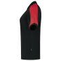 Poloshirt Bicolor Redefined Dames 206108 Black-Brightred XXL