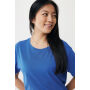 IQONIQ Yala dames lichtgewicht gerecycled katoen t-shirt, royal blue (L)