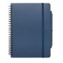 Thalaasa A5 ocean-bound hardcover notitieboek met balpen (zwarte inkt) - Oceaanblauw