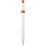Unica balpen van gerecycled plastic (zwarte inkt) - Oranje