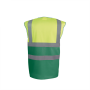 Tweekleurig veiligheidshesje Hi Vis Yellow / Paramedic Green M