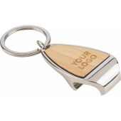 Zinklegering sleutelhanger Aria bruin Zinklegering sleutelhanger Aria bruin