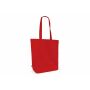 Schoudertas biologisch katoen kleur lang 270g/m² 42x12x43 cm - Rood