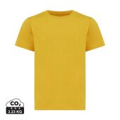 Iqoniq Koli kids lichtgewicht gerecycled katoen t-shirt, ochre yellow (9-10 y)