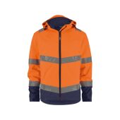 Fluo-oranje/marineblauw
