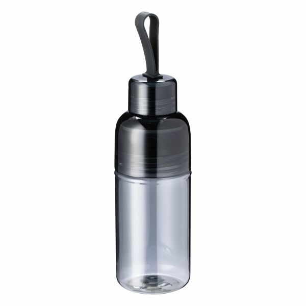 Transparante drinkfles met draaglus | Zwart Transparante drinkfles met draaglus | Zwart