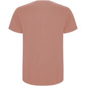 Stafford kindershirt met korte mouwen - Klei oranje - 9/10