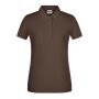 Ladies' Basic Polo brown XXL