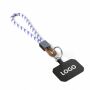Sleutelhanger & telefoonhouder met koord met leren uiteinde Sleutelhanger & telefoonhouder met koord met leren uiteinde