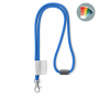 Polyester 2-kleurige koord-lanyard met full color label