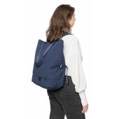 Gerecyclede polycotton (330 gsm) totepack Osric blauw