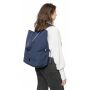 Gerecyclede polycotton (330 gsm) totepack Osric blauw