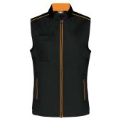 black/orange