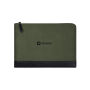 VINGA Marlow RCS recycled polyester 14" laptop sleeve, groen, zwart