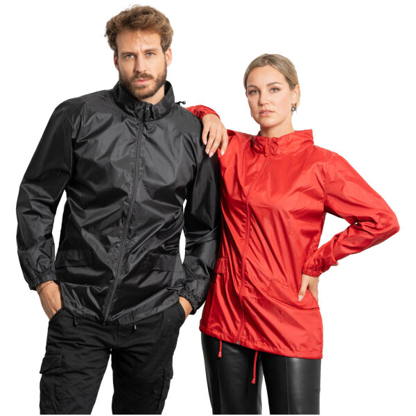 Escocia unisex lightweight rain jacket - Solid black - 2XL