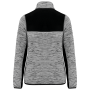 Gerecycled damesjasje in polytricot Light Grey Melange / Black 3XL