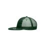6 Panel Flat Peak Cap dark-green one size