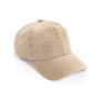 BEAU AWARE™ Washed 6 panel 270gsm cotton twill cap, beige BEAU AWARE™ Washed 6 panel 270gsm cotton twill cap, beige