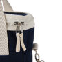VINGA Volonne AWARE™ recycled canvas koeltas/tote, blauw, gebroken wit
