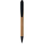 Borneo bamboe balpen (zwarte inkt) - Naturel/Zwart