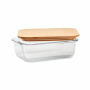 TUNDRA LUNCHBOX - Lunchbox glas bamboe deksel9000 - Transparant