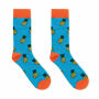 FUNNY M - Sokken met een grappig patroon - Turquoise
