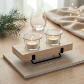 IRONDLE - Waxinelichthouder set - Hout