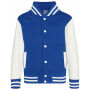 Just Hoods - Kids´ Varsity Jacket royal blue / white 12-13 Y