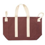 BEAU AWARE™ strandtas van 400gsm gerecycled canvas, maroon BEAU AWARE™ strandtas van 400gsm gerecycled canvas, maroon