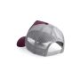 HALF MESH TRUCKER, BURGUNDY/LIGHT GREY, One size, BEECHFIELD