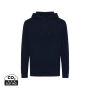 IQONIQ Rila lichtgewicht gerecycled katoen hoodie, donkerblauw (XL)