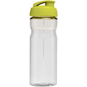 H2O Active® Base 650 ml sportfles met flipcapdeksel - Transparent/Lime