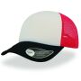 RAPPER CAP, WHITE/RED/BLACK, One size, ATLANTIS HEADWEAR