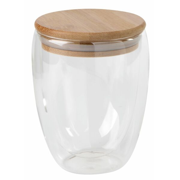 Double-walled glass BAMBOO ART M, capacity approx. 350 ml